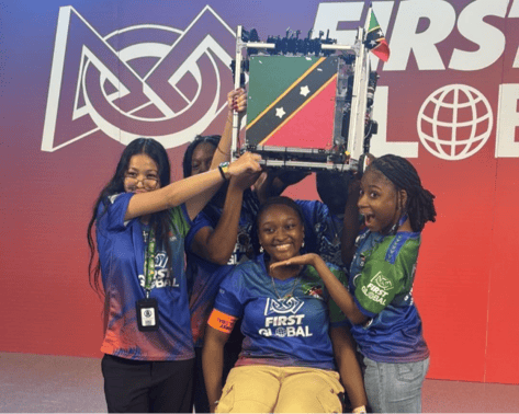 A group of girls holding a box
AI-generated content may be incorrect.