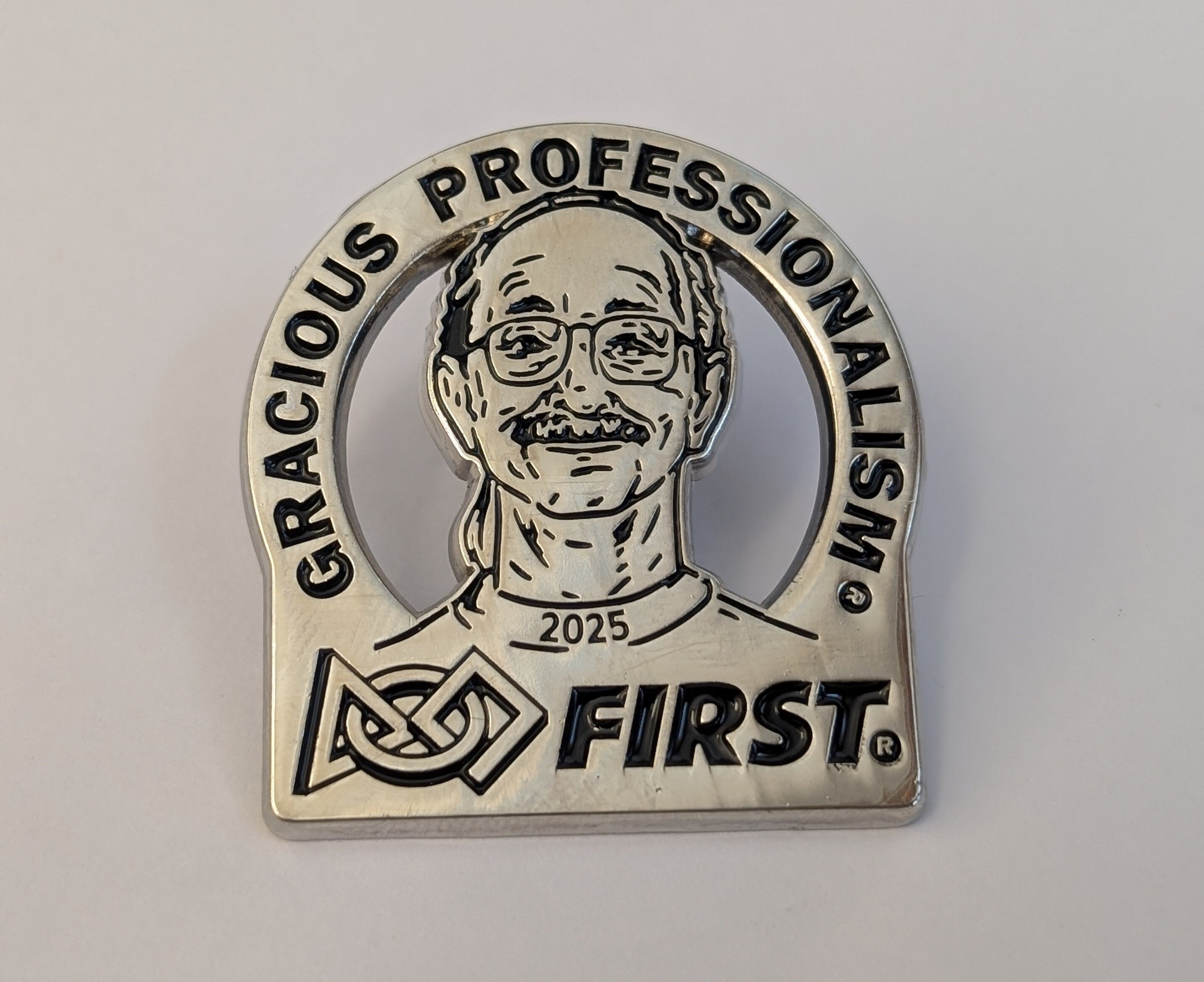A 2025 FIRST Championship Gracious Professionalism pin