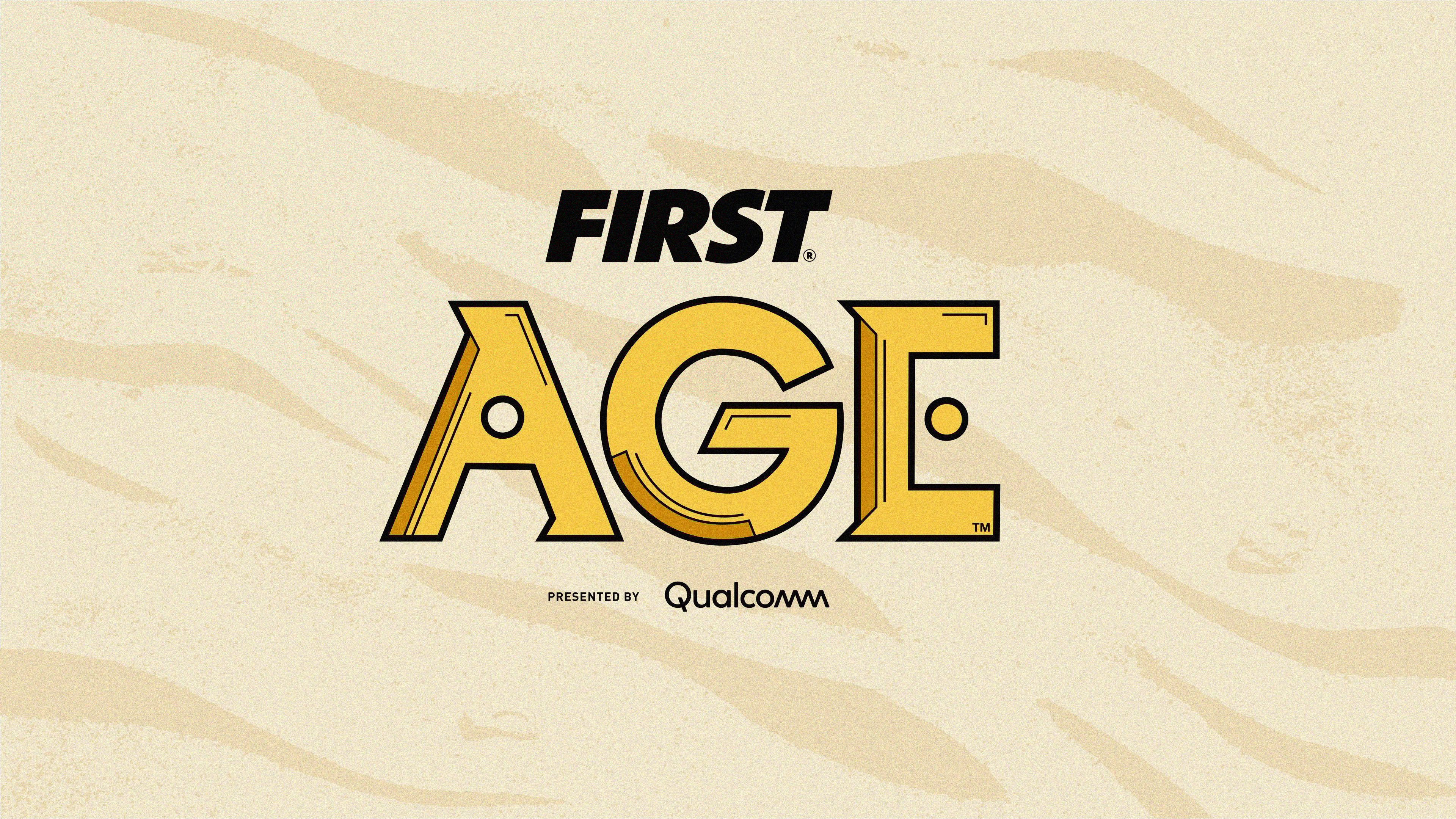 The FIRST AGE logo appears in front of a sandy background.