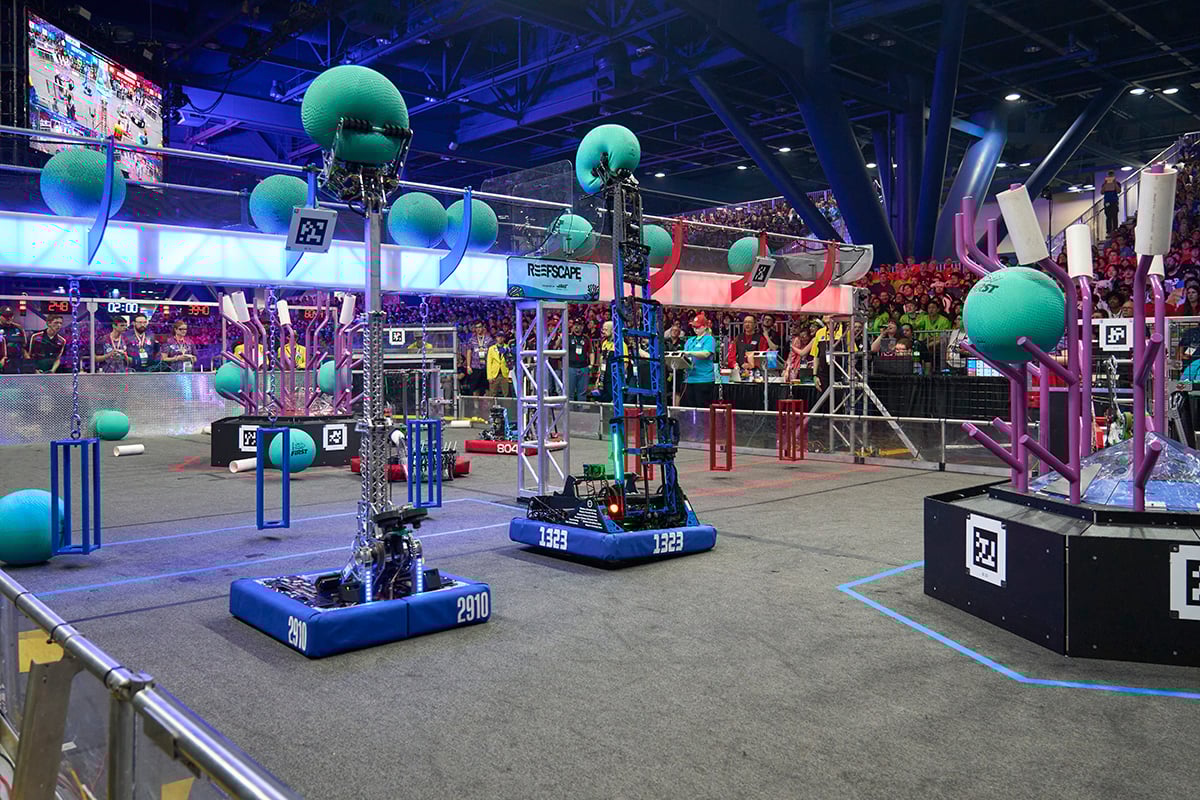 Two robots playing the 2025 game
